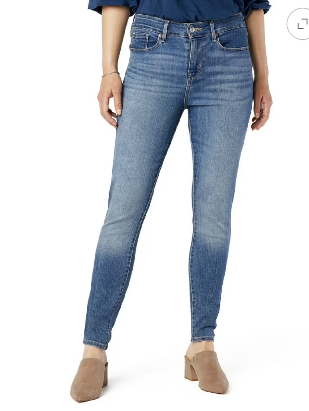 Signature Gold Levi's Mid Rise Skinny Jeans Pants